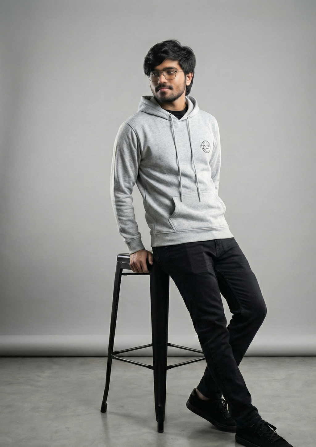 Luxury World Essential Hoodie – Ash Grey