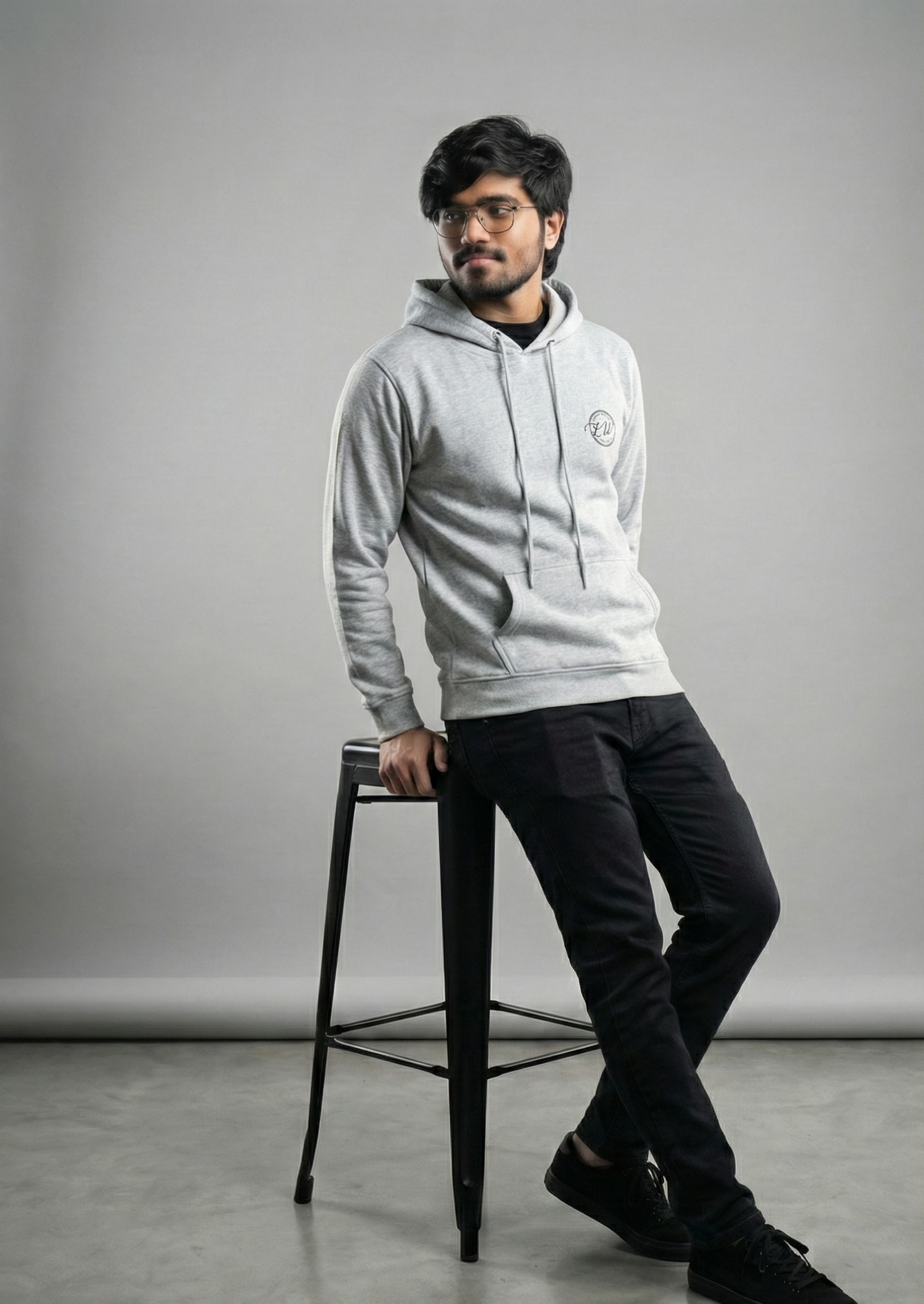 Luxury World Essential Hoodie – Ash Grey