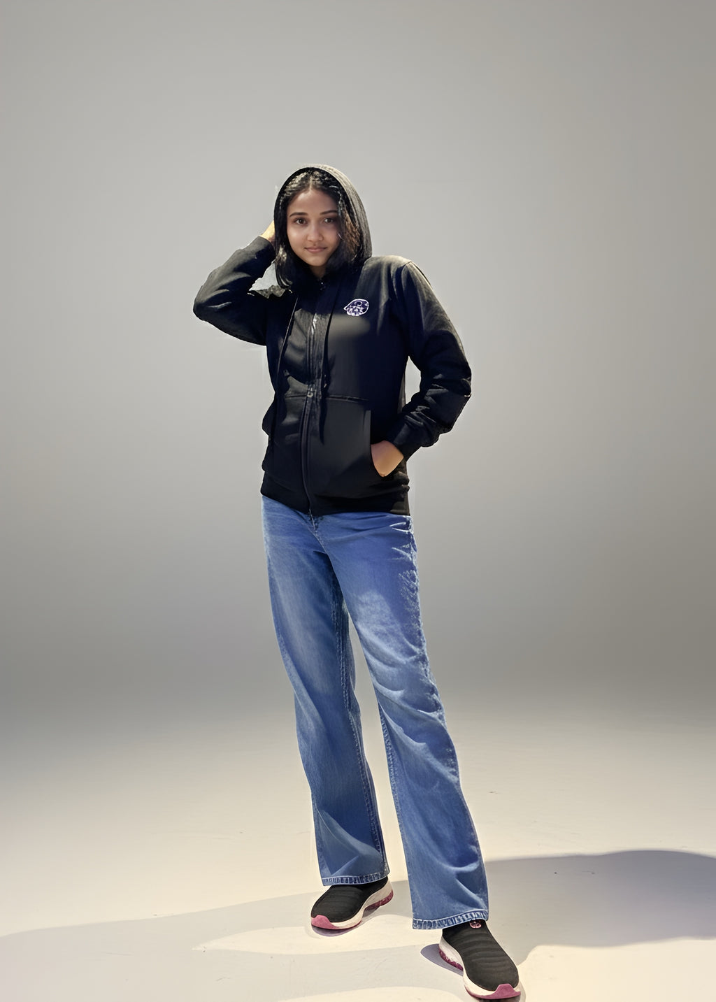 Luxury World Premium Winter Hoodie – Black