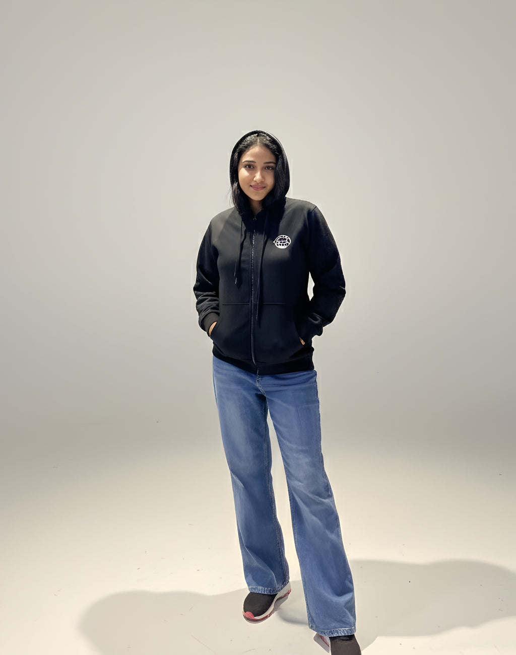 Luxury World Premium Winter Hoodie – Black